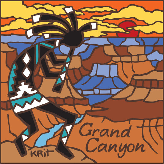 Grand Canyon Kokopelli Tile