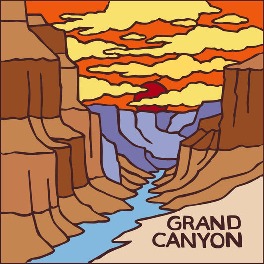 Grand Canyon River Tile
