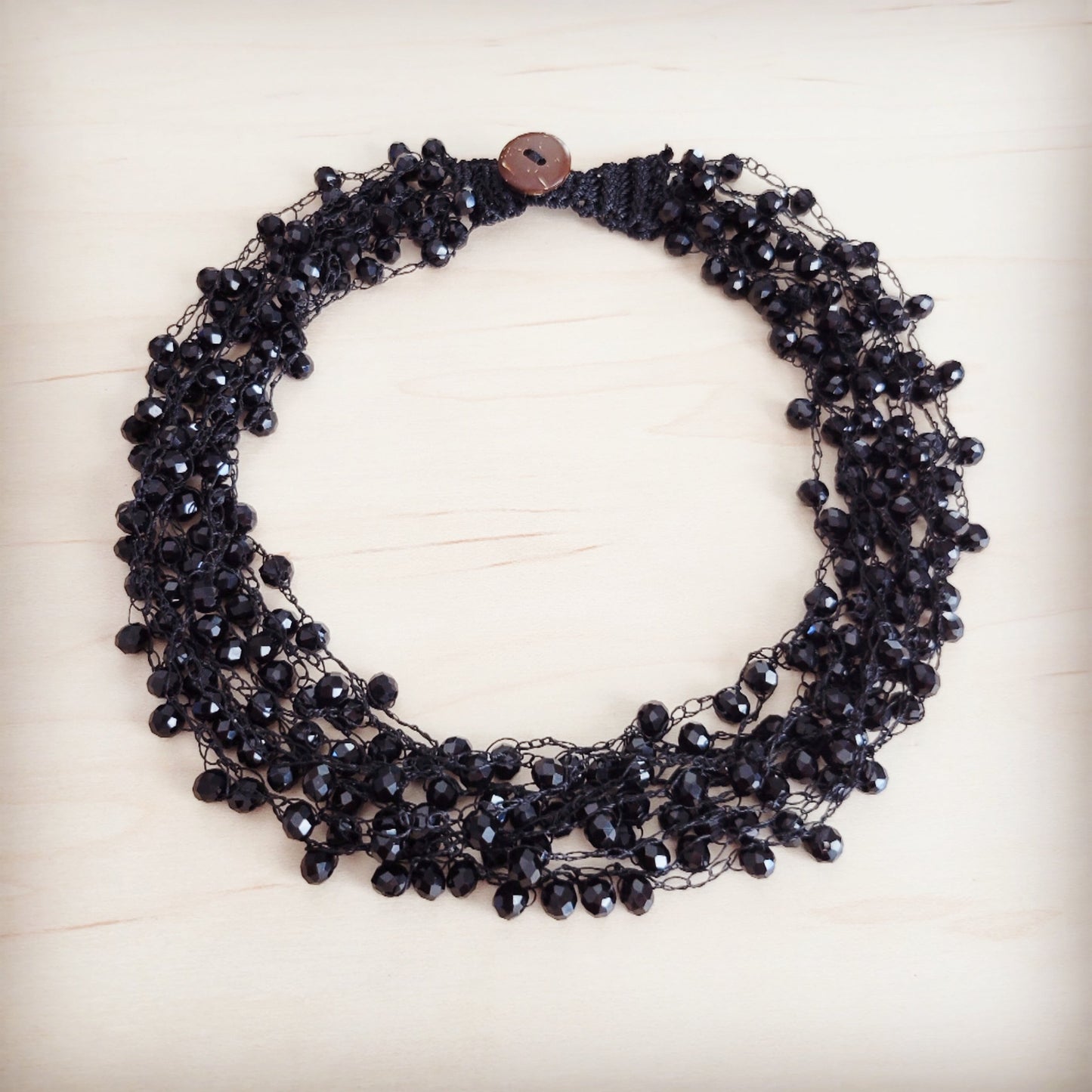 The Jewelry Junkie **Noir Cluster Statement Choker 257mf
