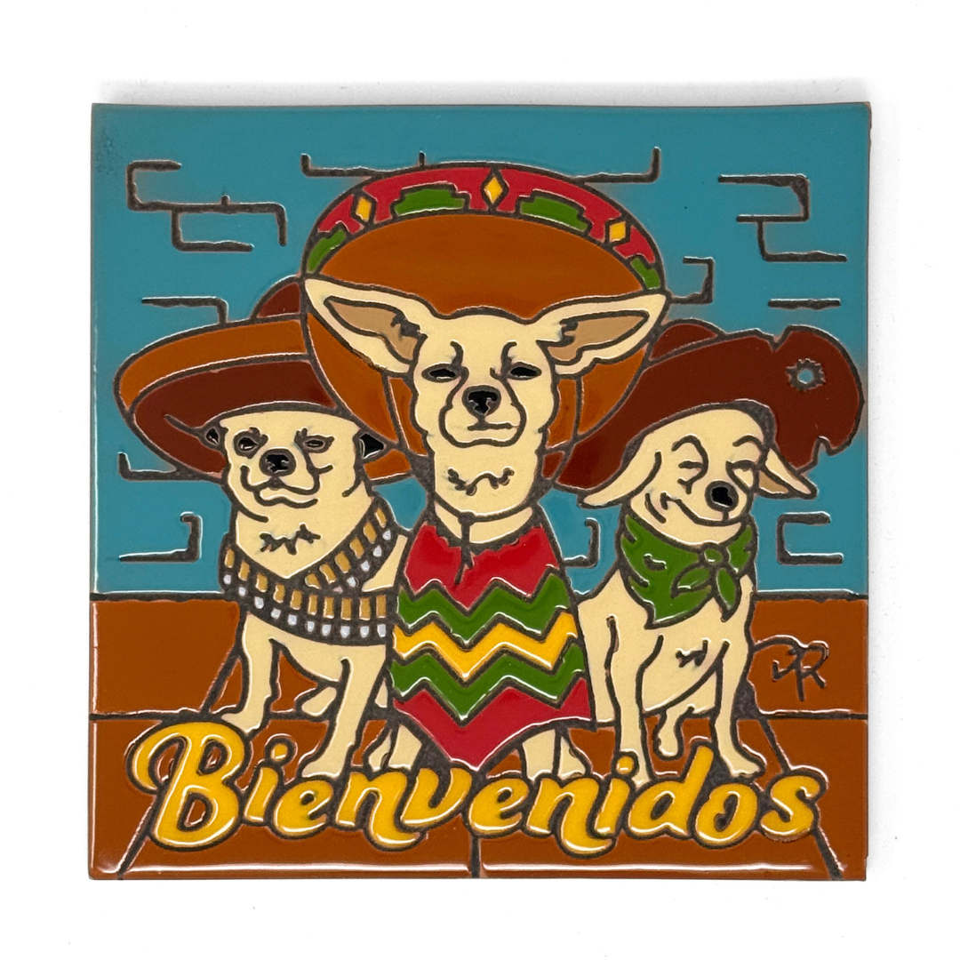 3 Amigos Bienvenidos Tile