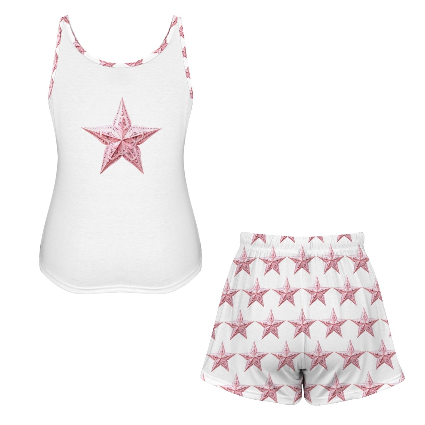 Baha Ranch Bridesmaid Pajama Lounge Tank Shorts Set Made in America