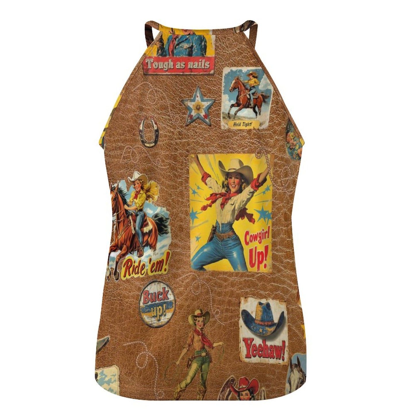 Vintage Cowgirl Collage Tank Top