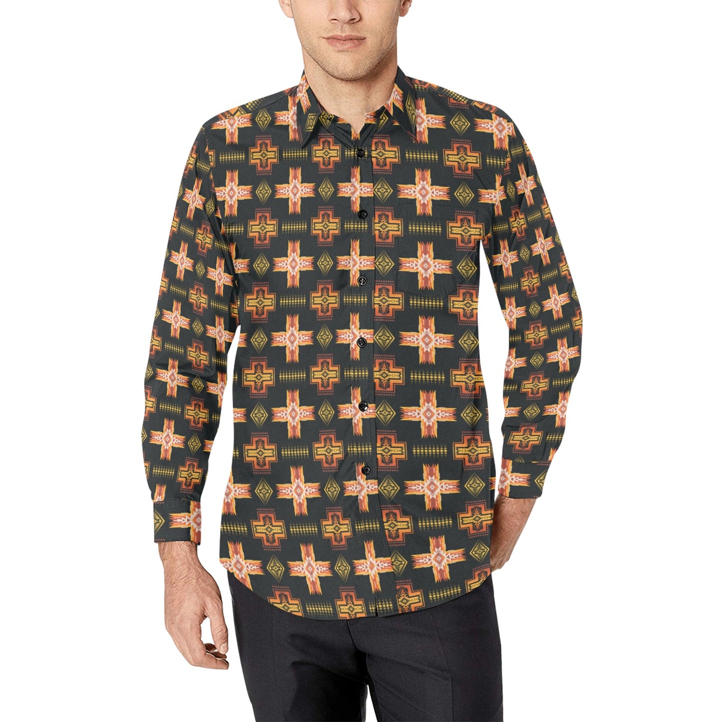 Fire Aztec Unisex Western Shirt