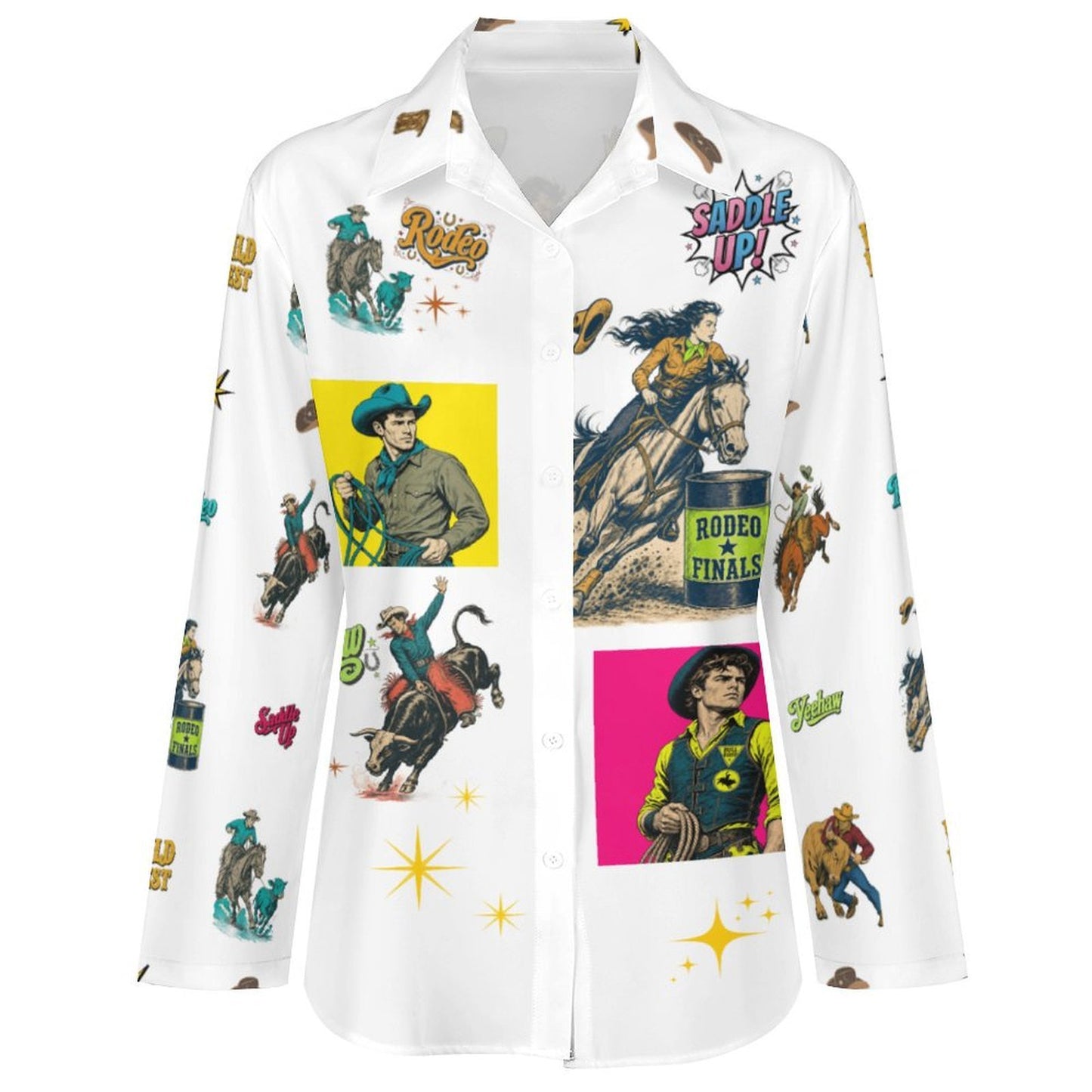 Baha Ranch The Last Roundup Western Rodeo Blouse