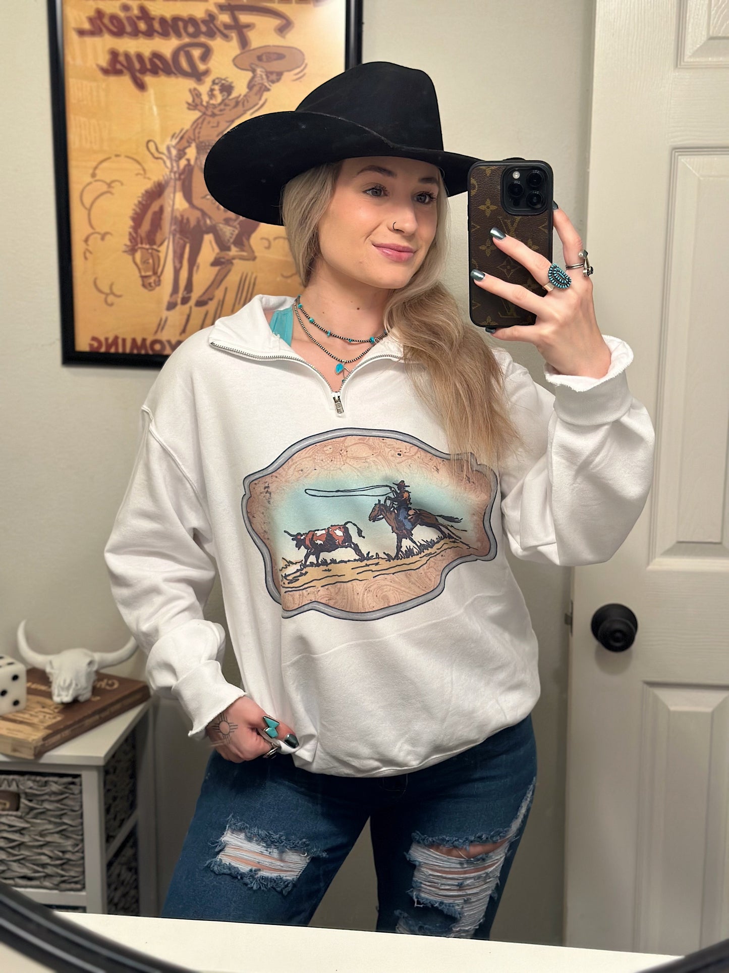 Western Buckle Quarter Zip