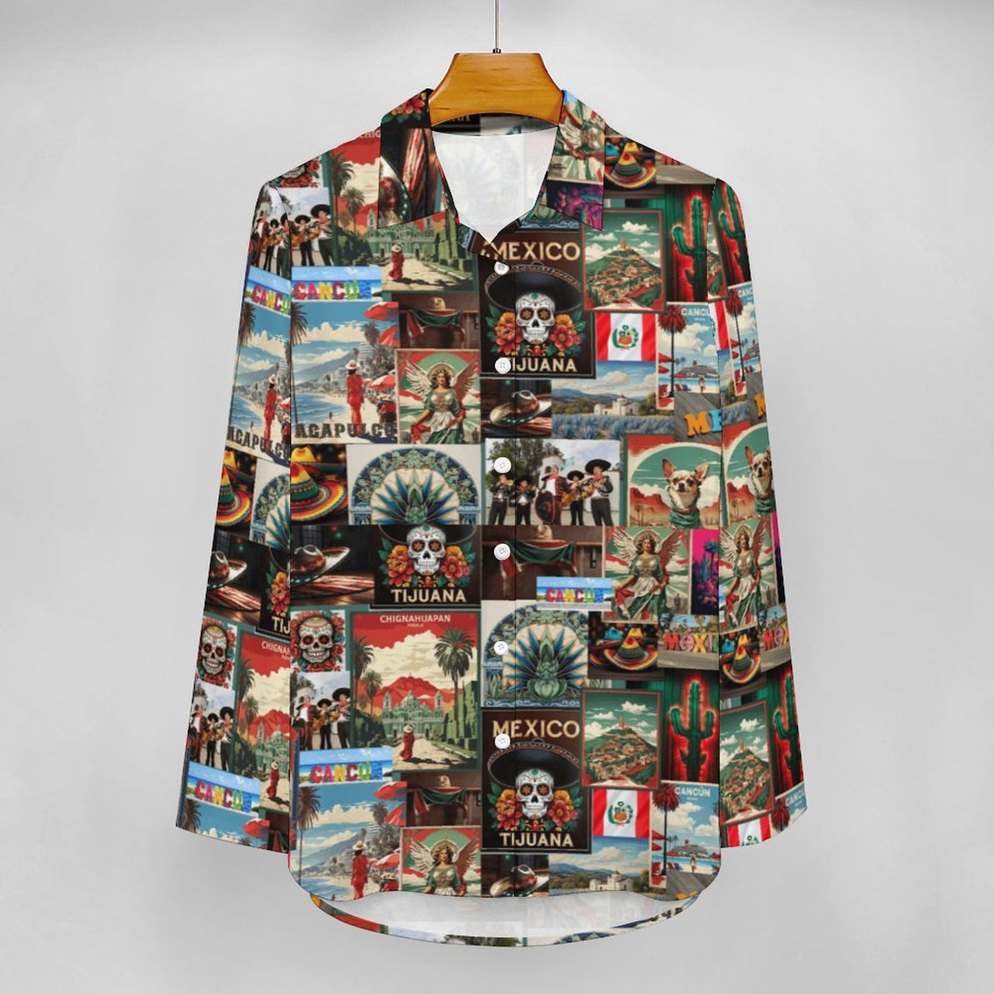 Colores de Mexico Destination Mexico Button Up Shirt