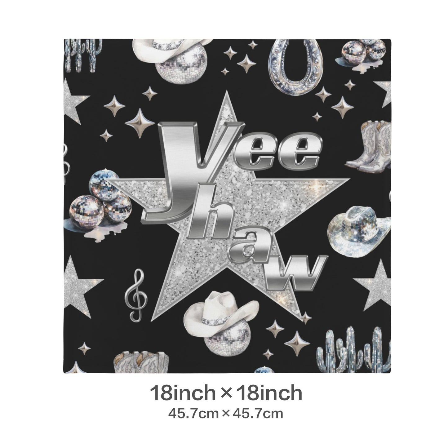 Baha Ranch YEEHAW Velvety Soft Pillow Case Made in America