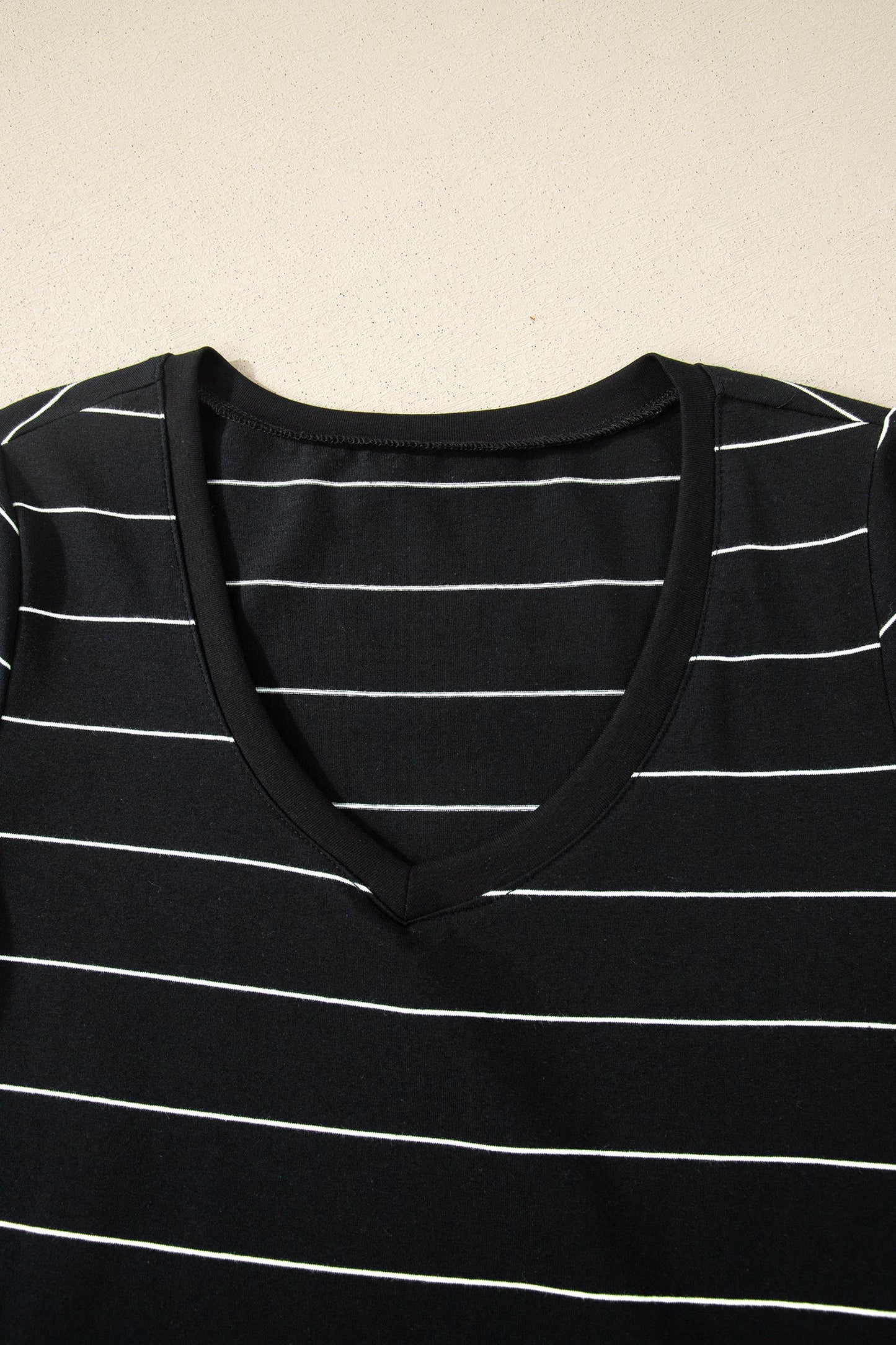 Stripe Short Sleeve Side Slit Maxi Dress