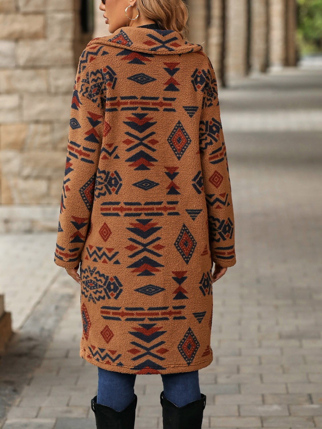 Aztec Fleece Coat choice of colors