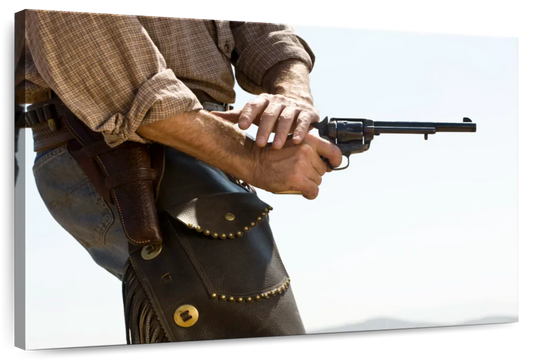 Cowboy Pistol Canvas Wall Art
