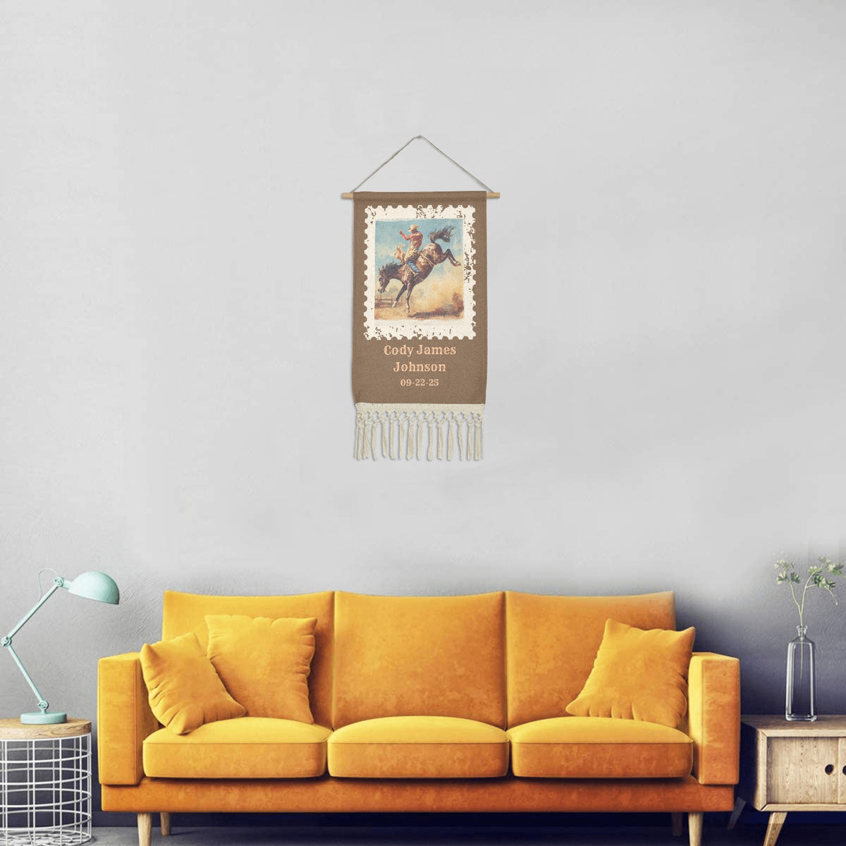 Baha Ranch Personalized Nursery Wall Hanging Made in America