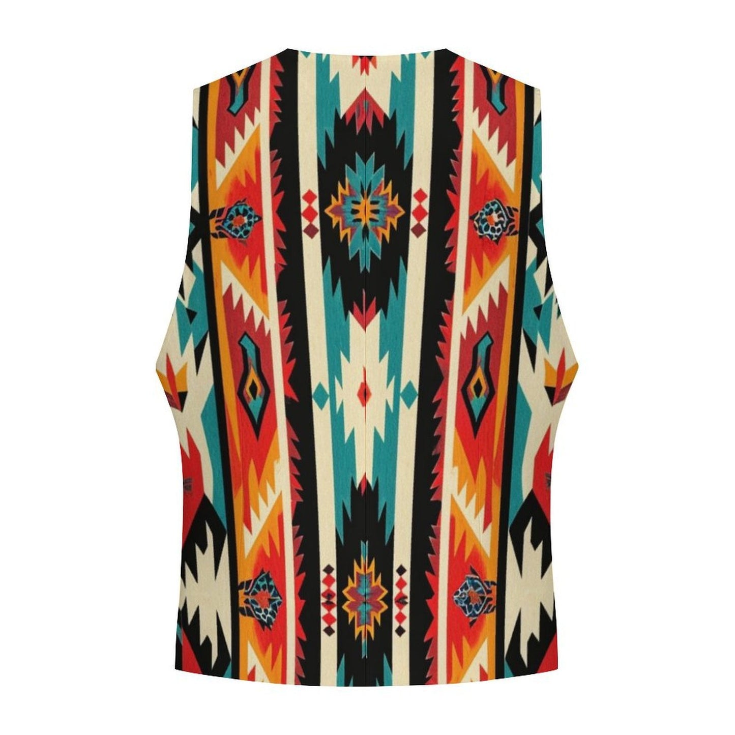 Baha Ranch Southwestern Aztec Men's Sleeveless Suit Vest