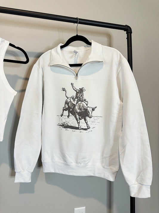 Vintage Bull Rider Quarter Zip