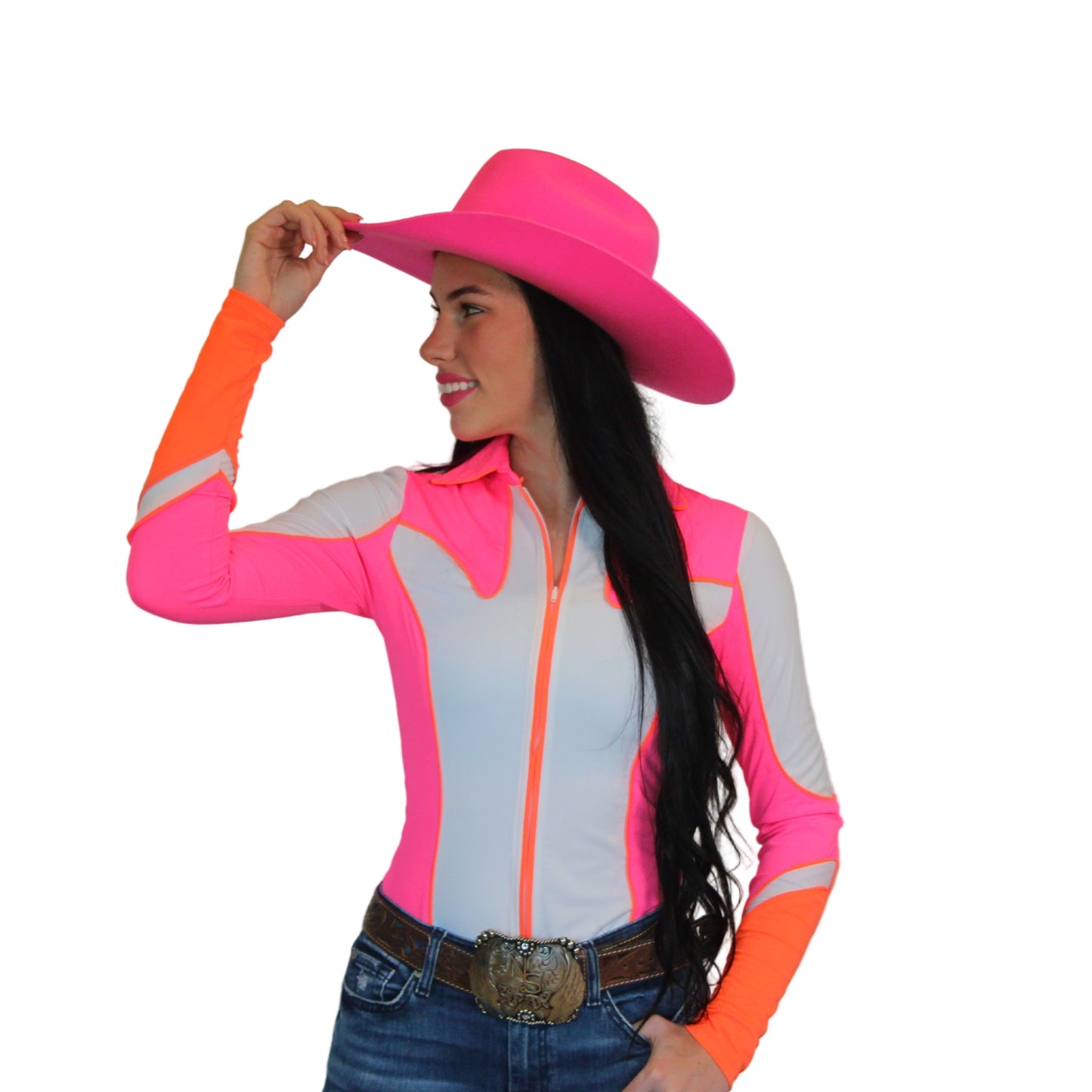 Howdy Lightning Zip Rodeo Shirt