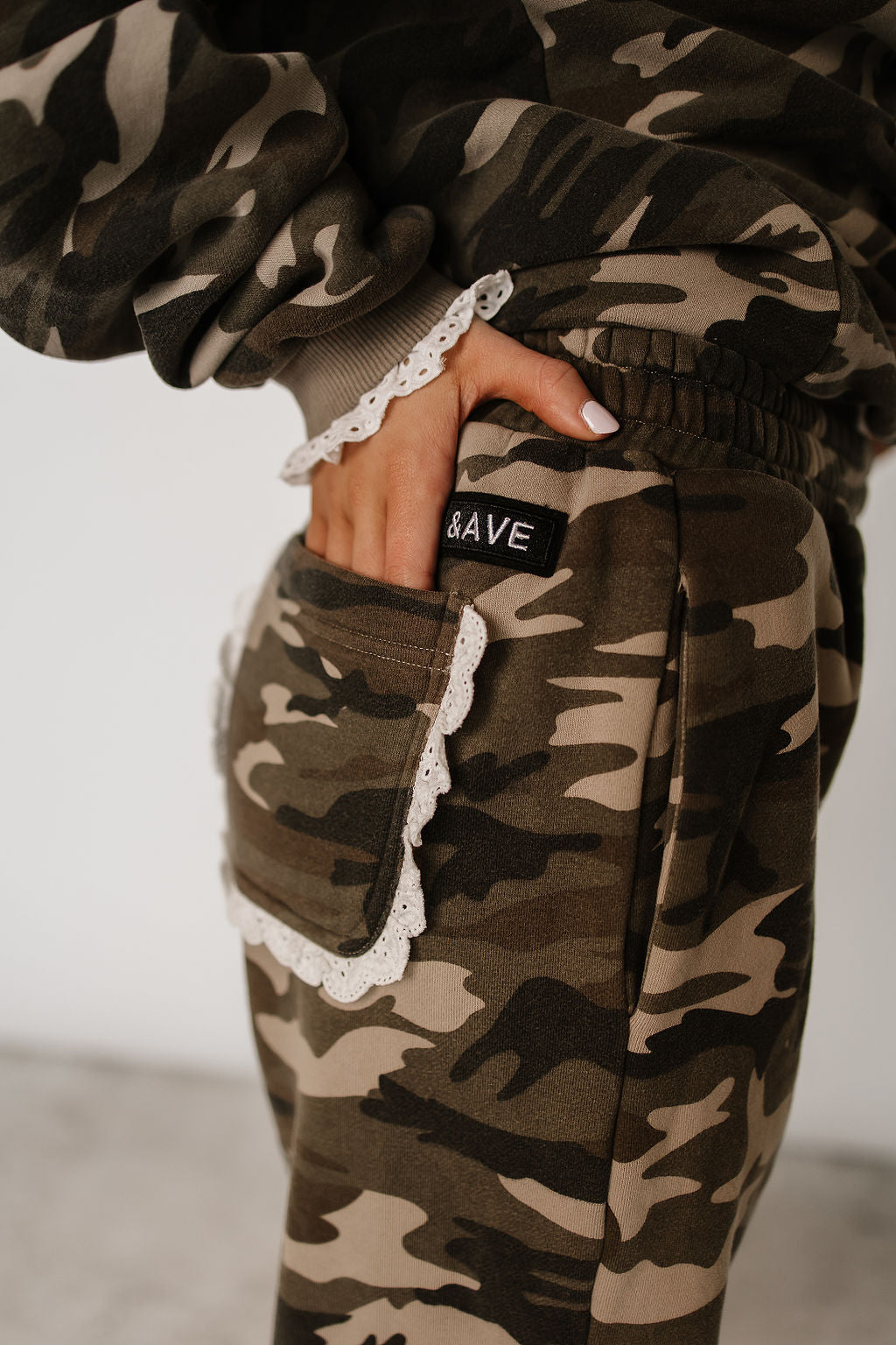 Ampersand Avenue Comfort Zone Joggers - Camo Lace