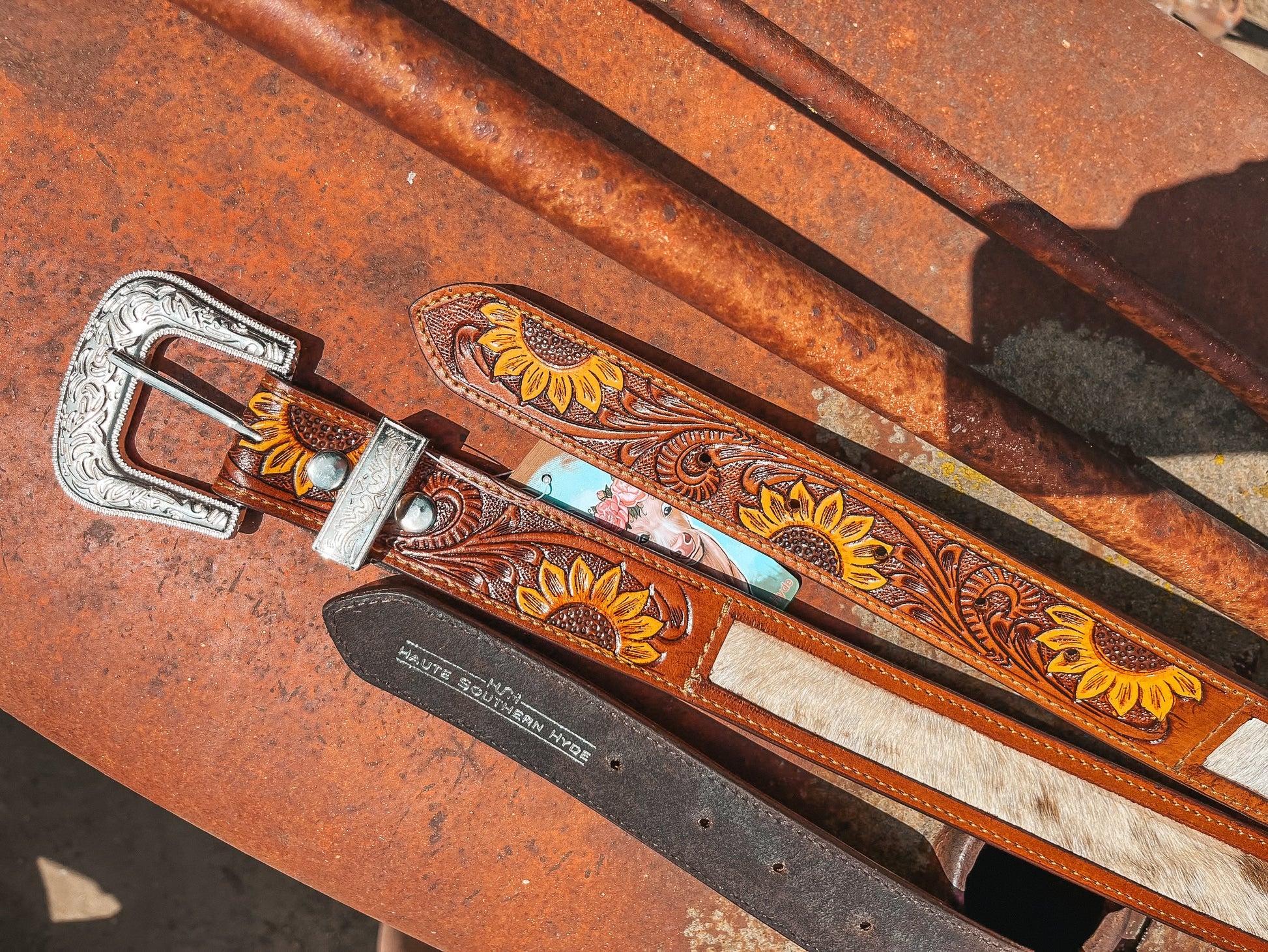 The Sunflower Belt a Haute Southern Hyde by Beth Marie Exclusive | Baha Ranch Western Wear The Sunflower Belt a Haute Southern Hyde by Beth Marie Exclusive | Baha Ranch Western Wear