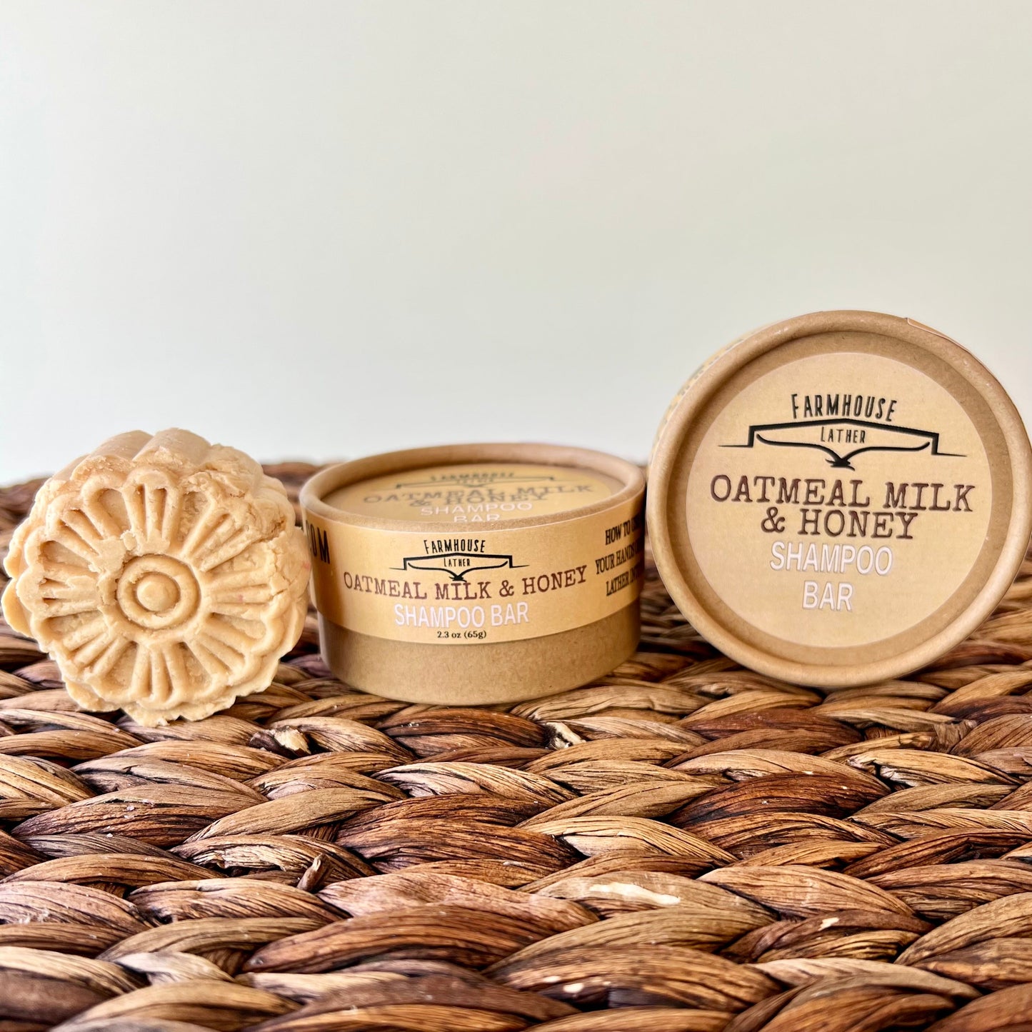 Farmhouse Lather Oatmeal Milk & Honey Shampoo Bar