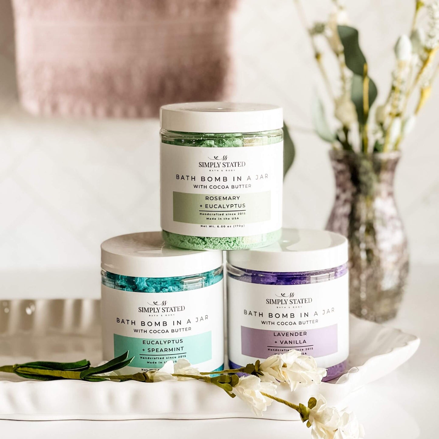 Eucalyptus + Spearmint Bath Bomb Powder