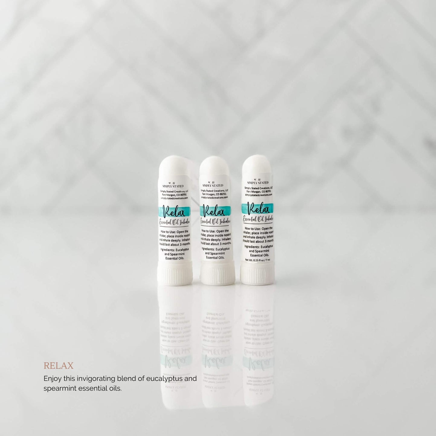 Simply Stated Eucalyptus + Spearmint Aromatherapy Inhaler