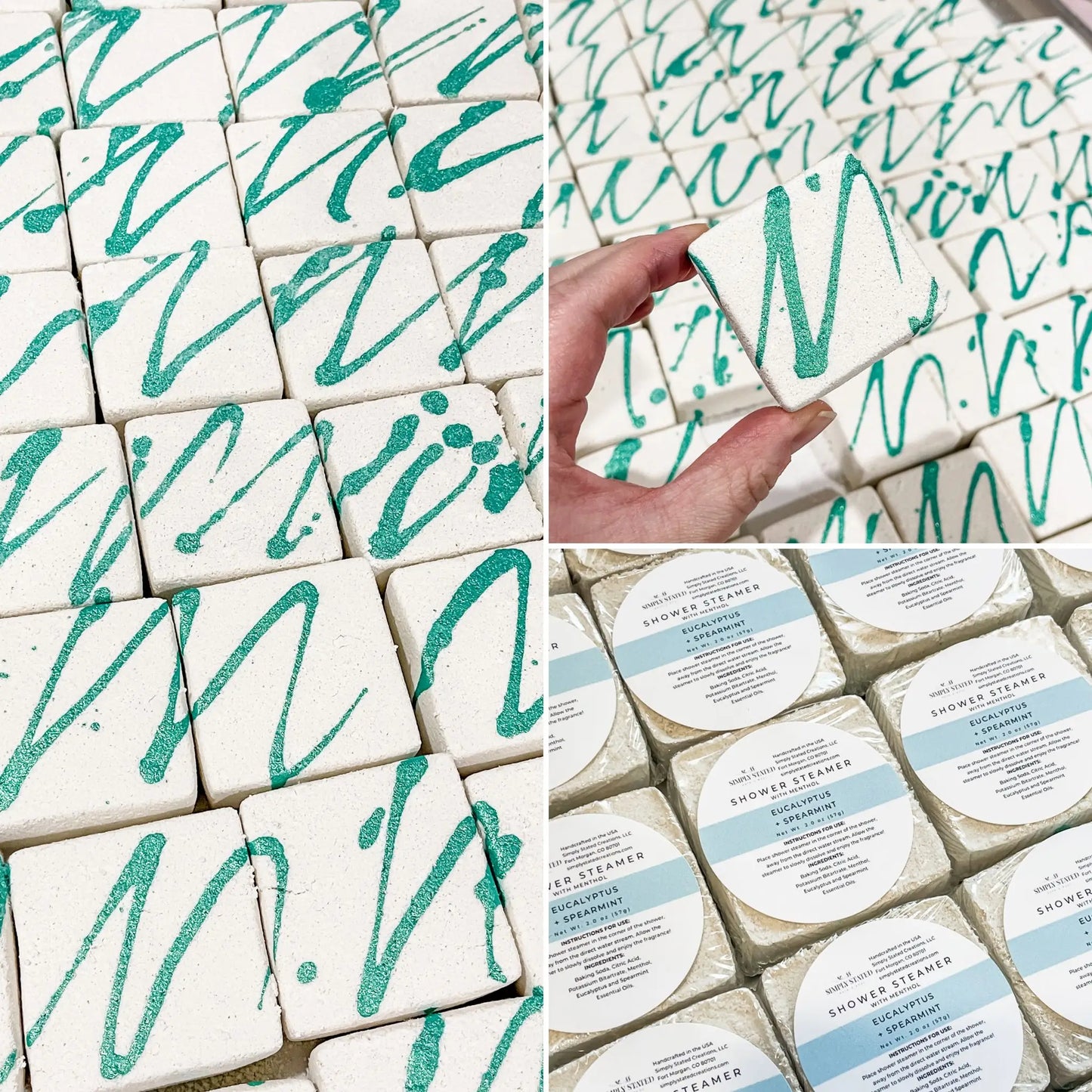 Simply Stated Eucalyptus + Spearmint Shower Steamers (3-Pack)