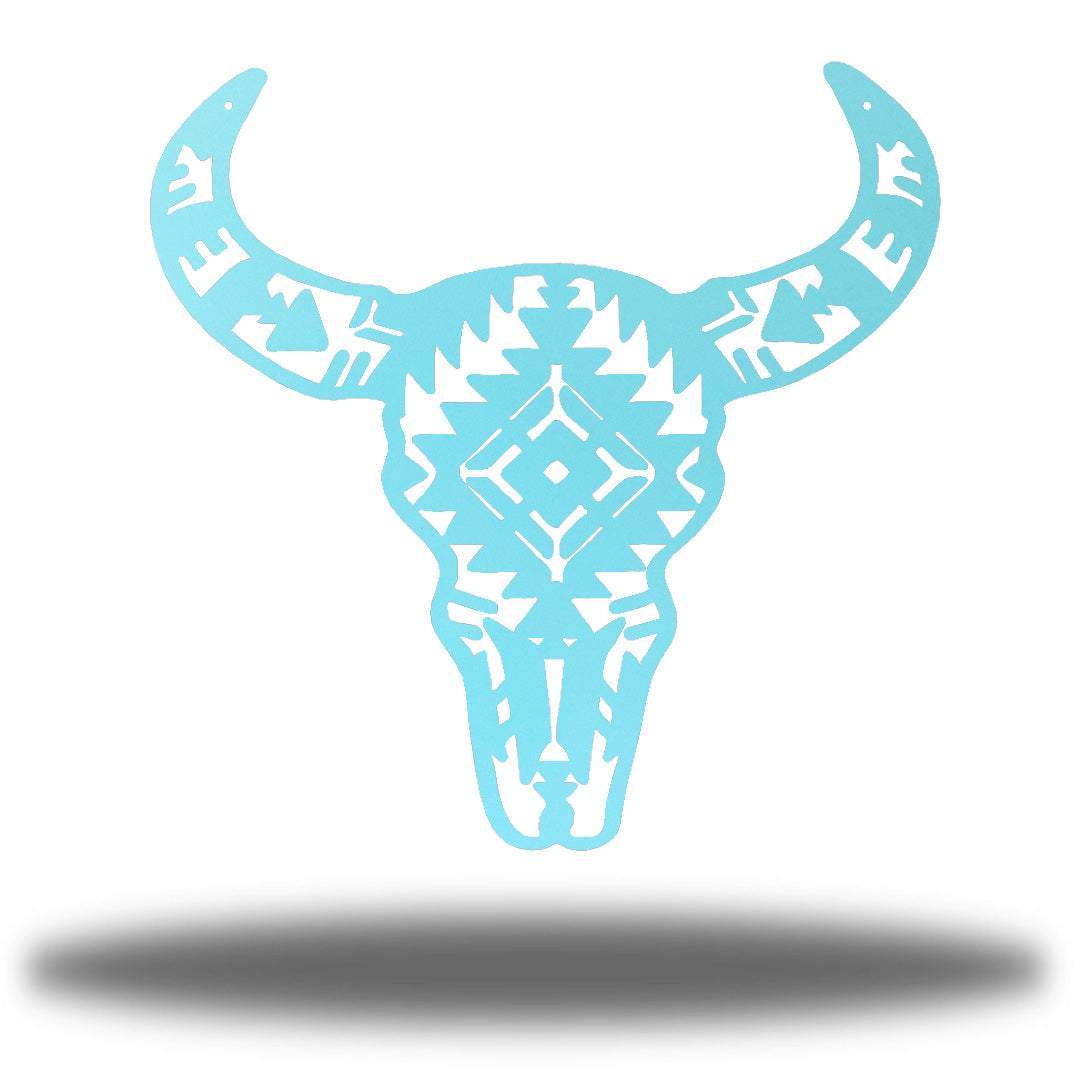 Riverside Designs Cow Skull Metal Wall Art Choice of Colors Made in America