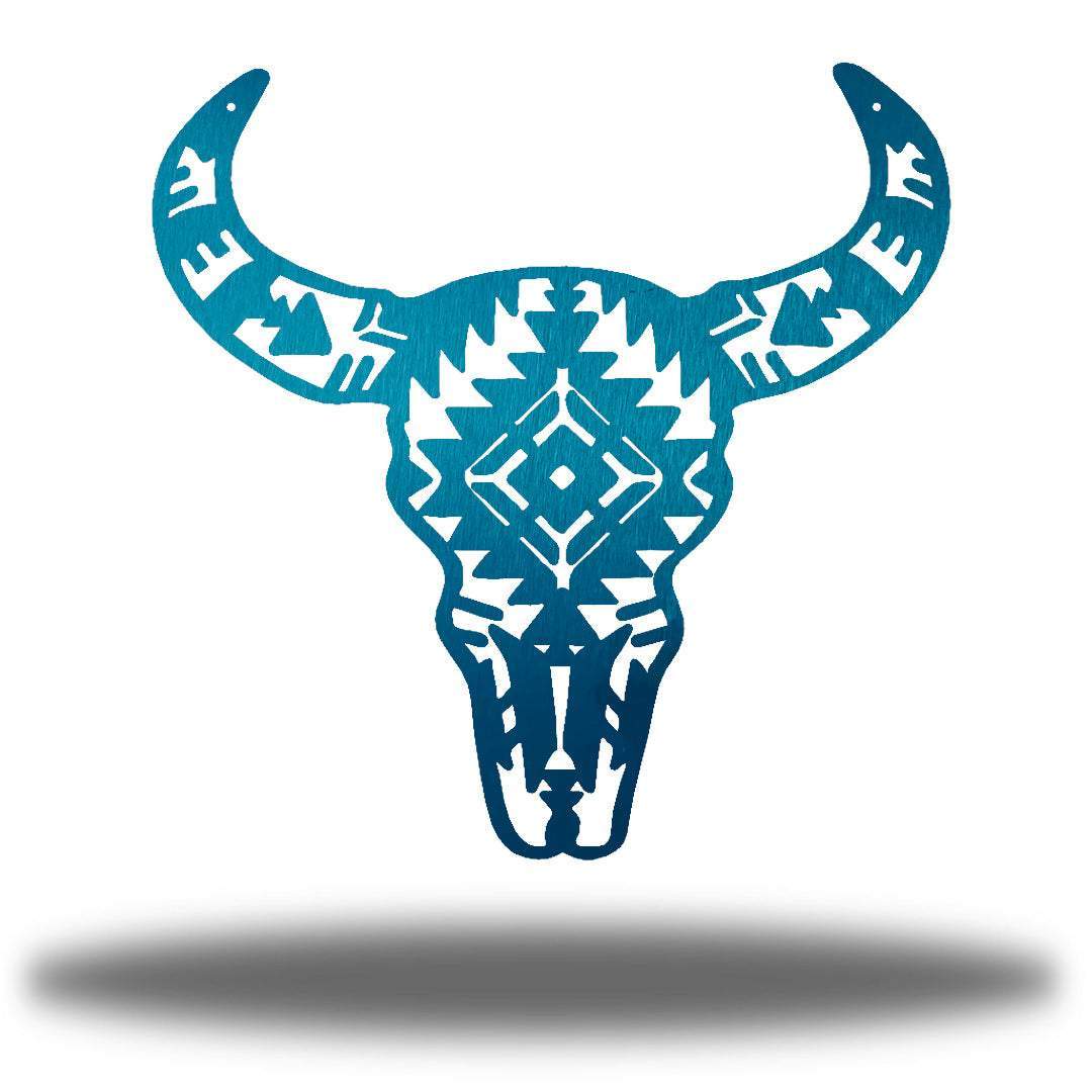 Riverside Designs Cow Skull Metal Wall Art Choice of Colors Made in America