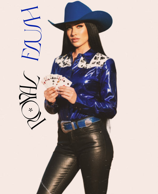 Royal Flush Pearl Snap Rodeo Shirt