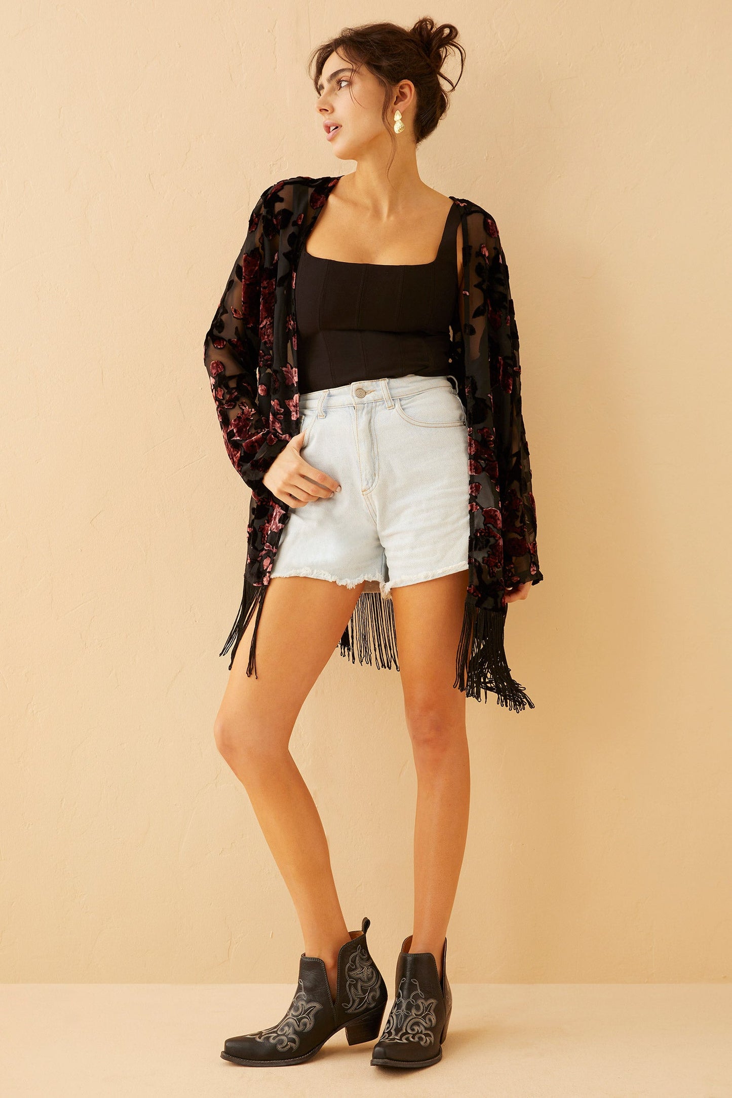 Myra Miss Terrie Floral Cardigan