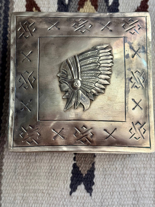 Handmade German Silver Trinket Box