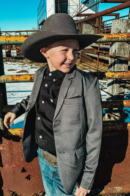 Keep 'Em Cowboy Verde [Kids] Blazer