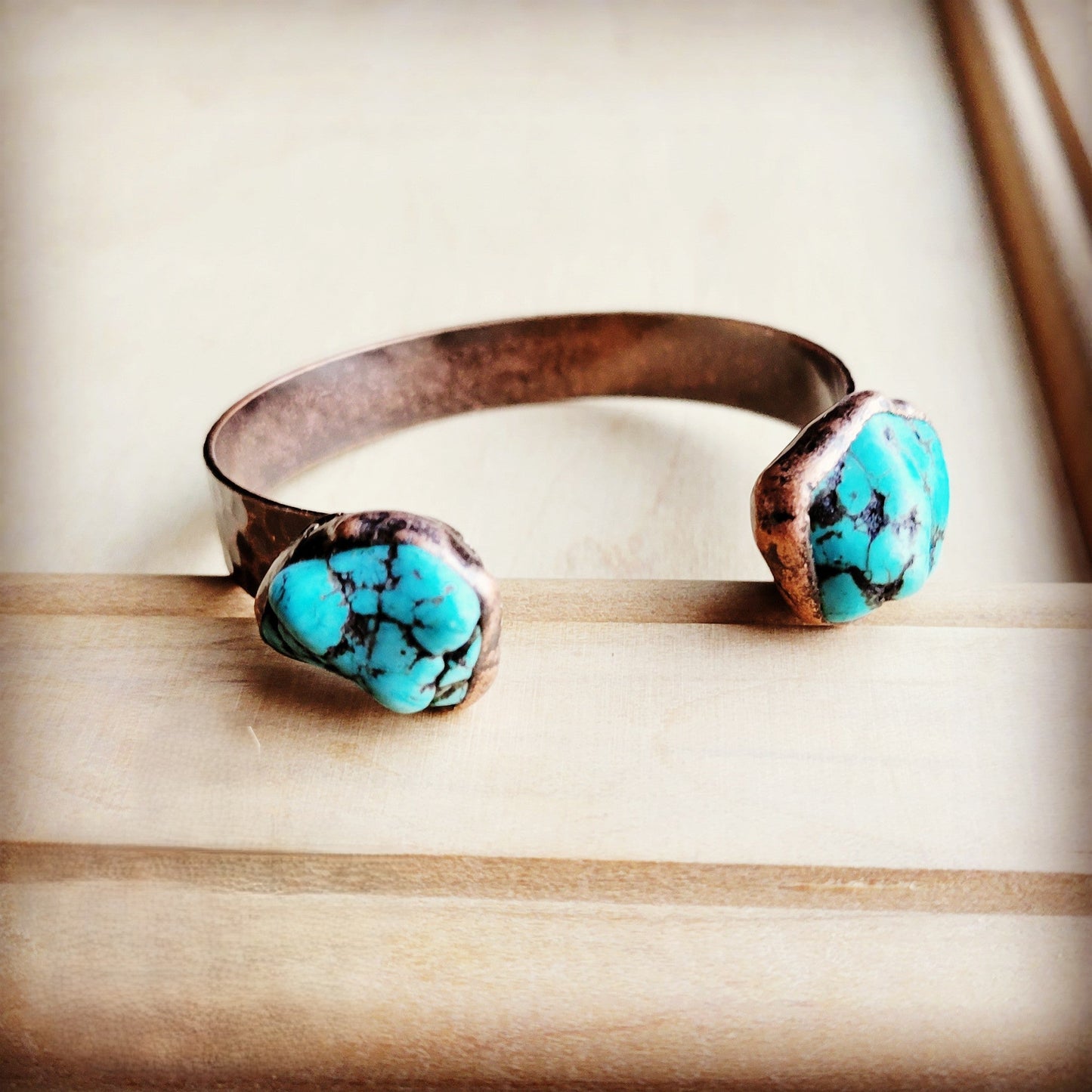 The Jewelry Junkie Genuine Natural Turquoise Cuff Bangle Bracelet 806t