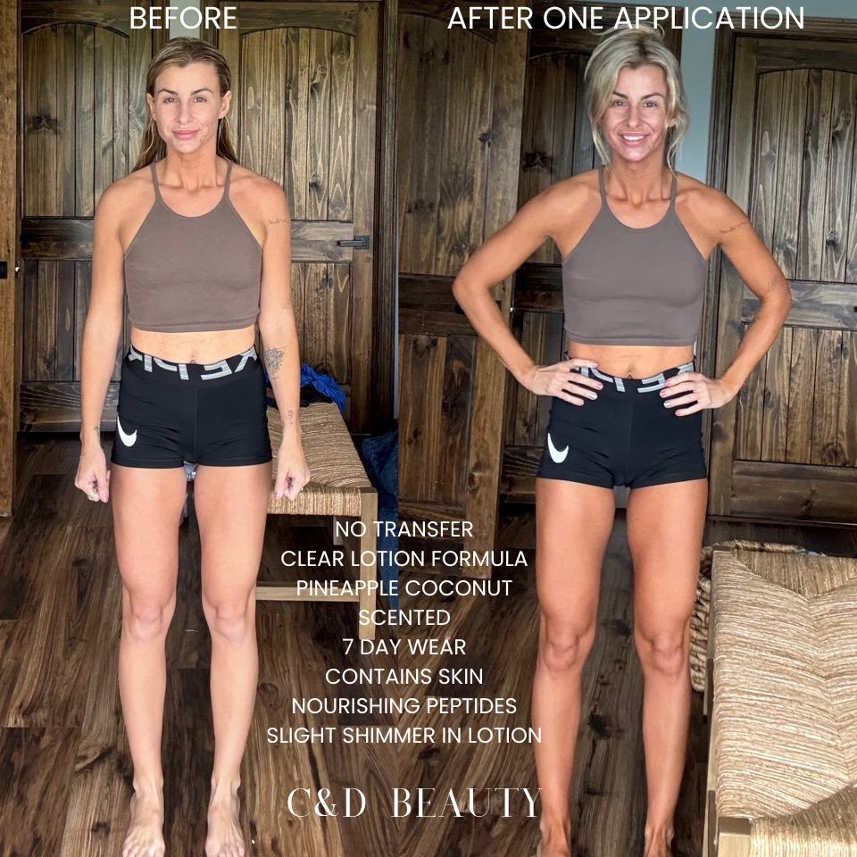 C & D Beauty Peptide Self Tanning Lotion