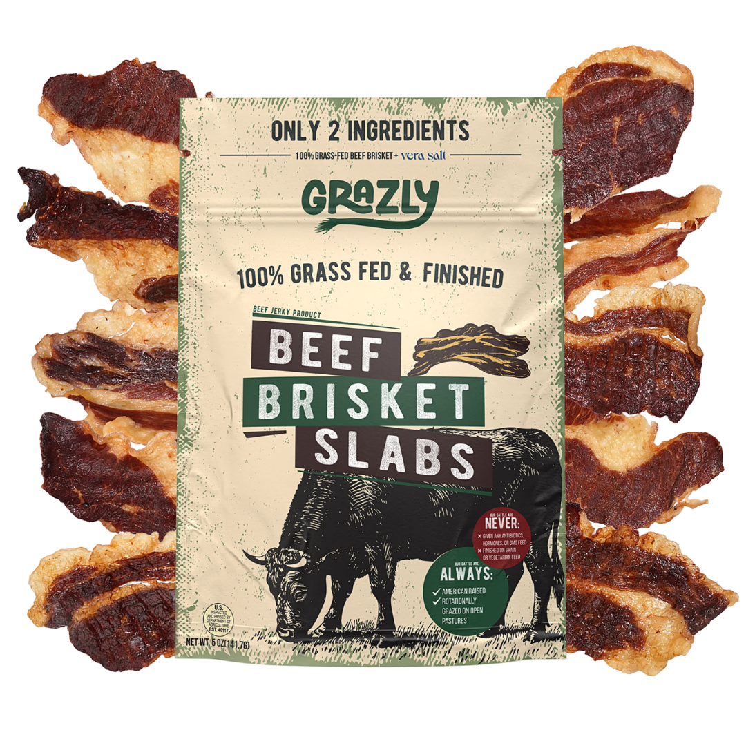 Grazly Beef Brisket Slabs - 100% Grass-Fed & Finished
