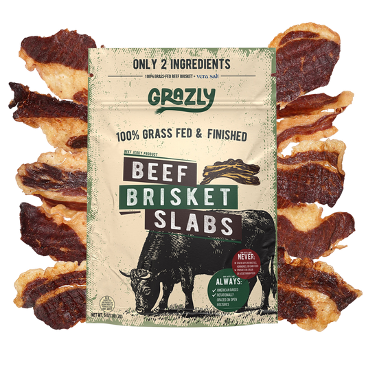 Grazly Beef Brisket Slabs - 100% Grass-Fed & Finished