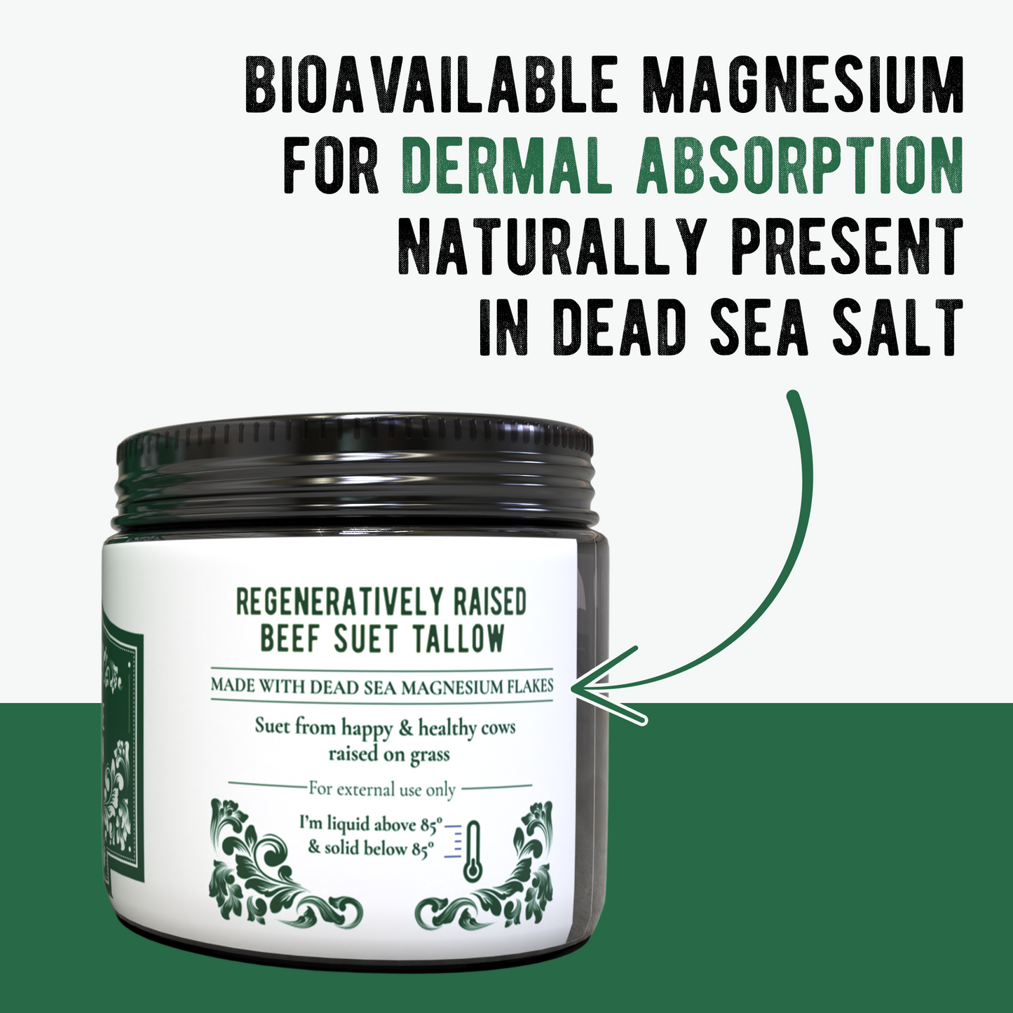 Grazly Dead Sea Magnesium & Tallow Balm