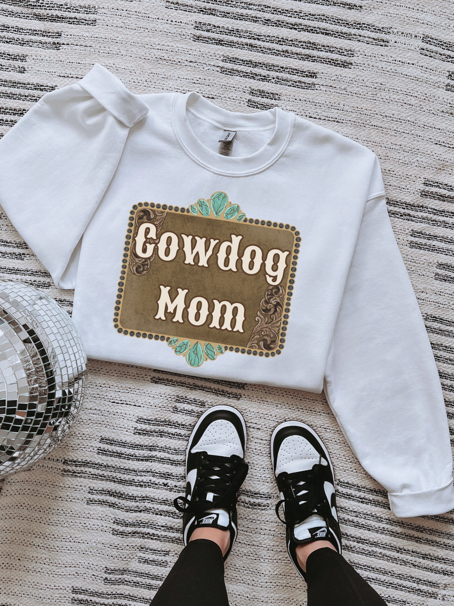 Cowdog Mom Tee or Crewneck