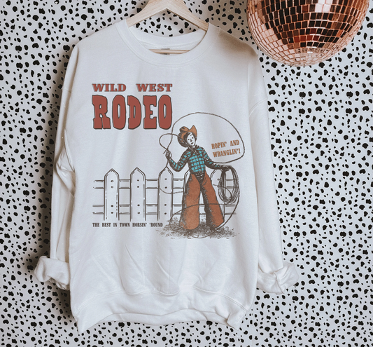 Ropin’ and Wranglin’ TEE or CREWNECK