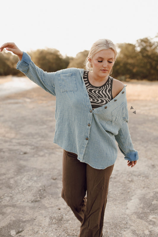 Acres Button Up Cowboy Shirt