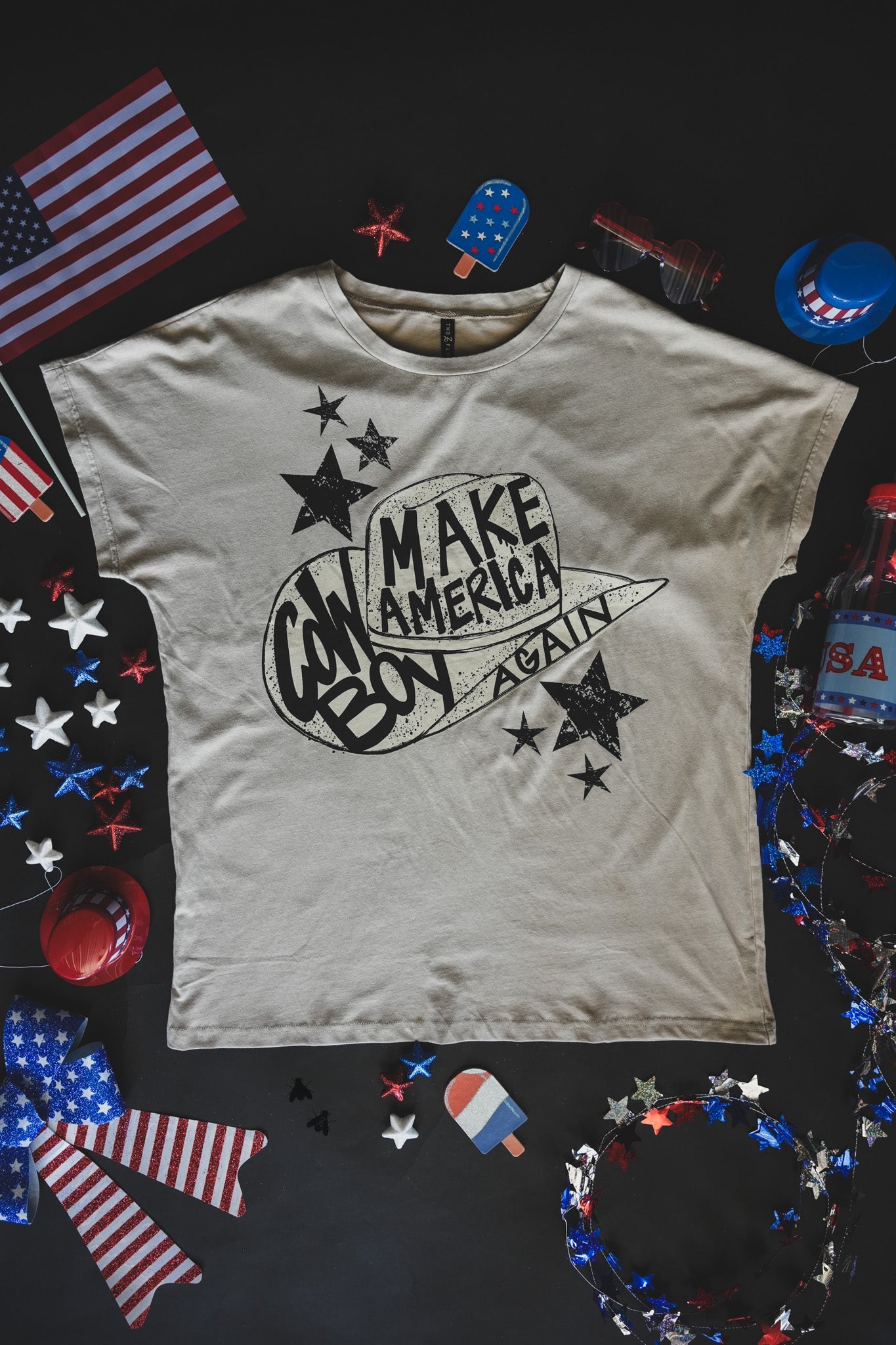 Cowboy 'Merica Tee