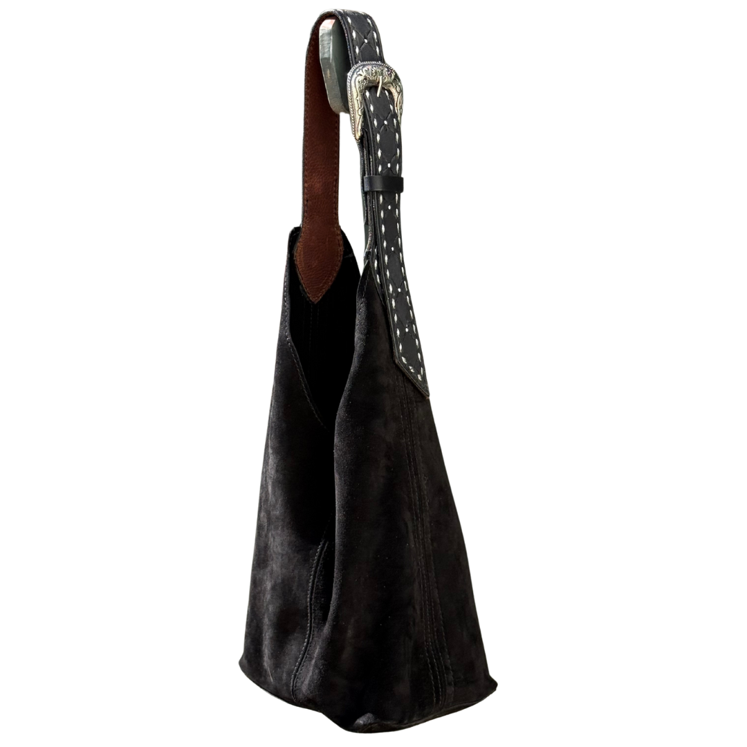 Alamo Saddlery Darlin Duo Bag- Black with Quilted Strap