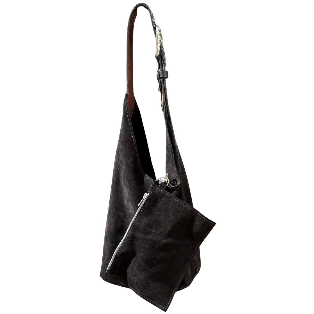 Alamo Saddlery Darlin Duo Bag- Black with Quilted Strap