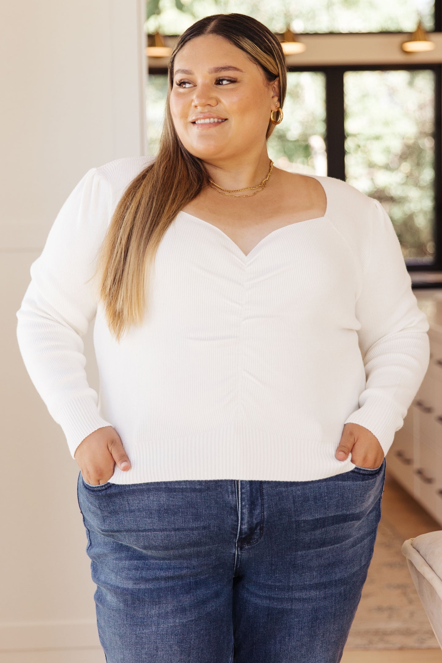 Carefully Chosen Long Sleeve Top 3xl