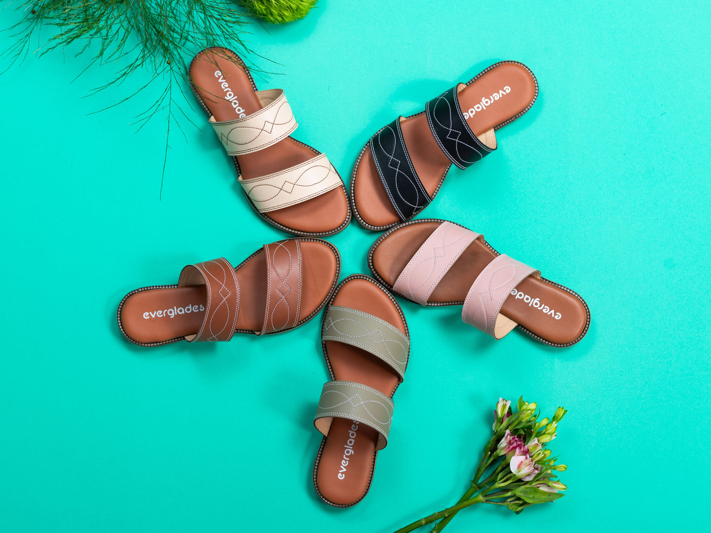 ELIZA Black Western Cowgirl Boot Stitch Sandals
