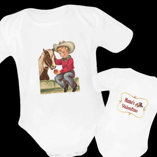 Mama's Valentine Baby Onesie