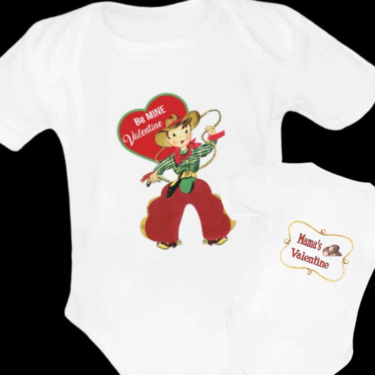 Mama's Valentine Baby Onesie