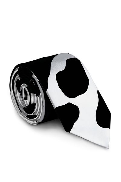 Peta Hates Us | Cow Hide Print Tie