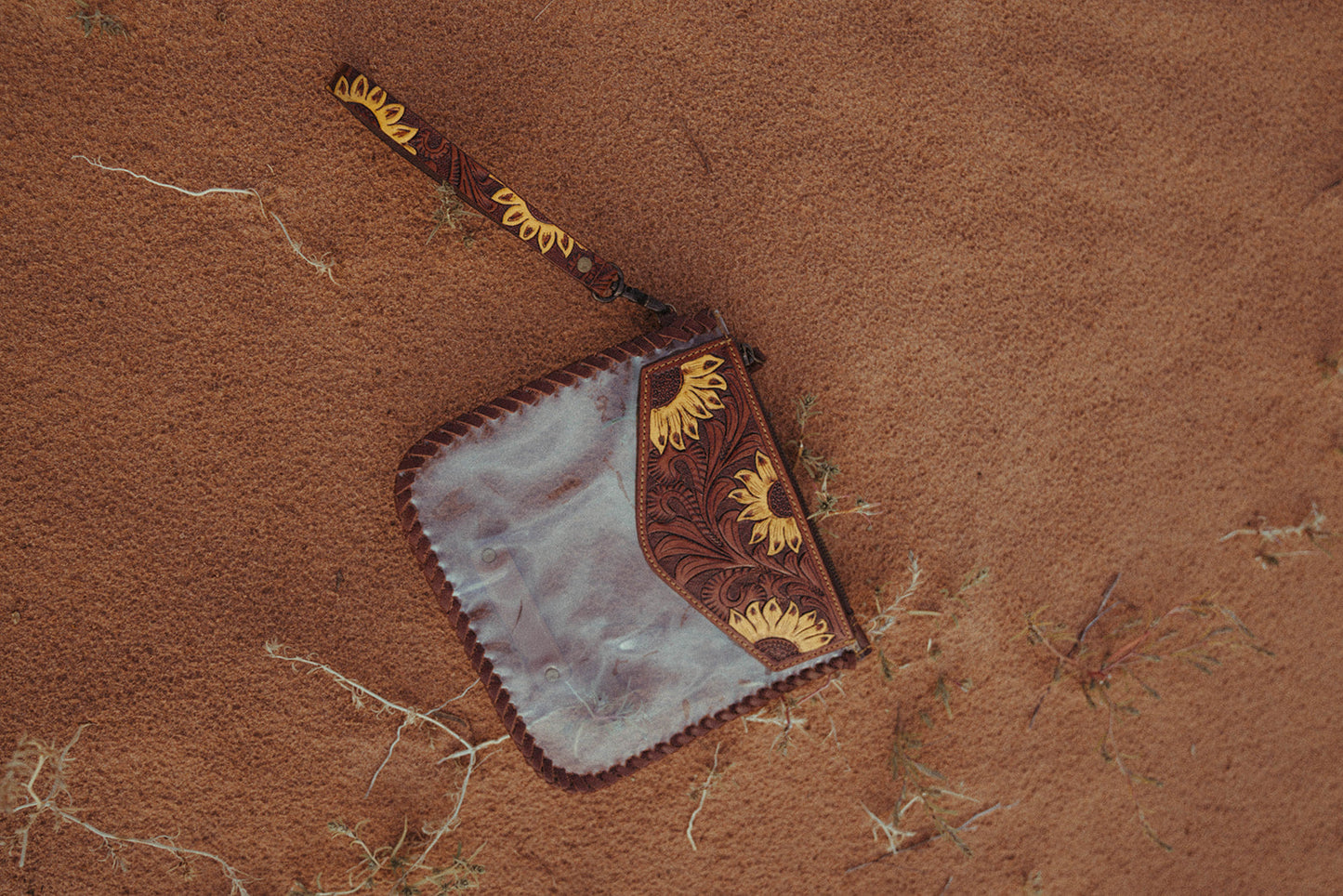 The Sunflower Fields Clear Bag, a Haute Southern Hyde by Beth Marie Exclusive