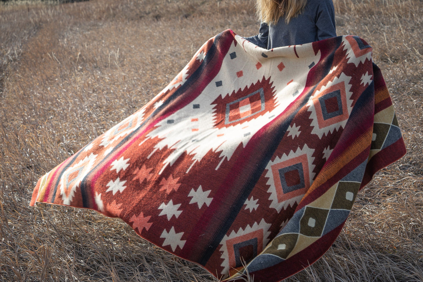 Alpaca Threadz Andean Alpaca Wool Blanket - Western