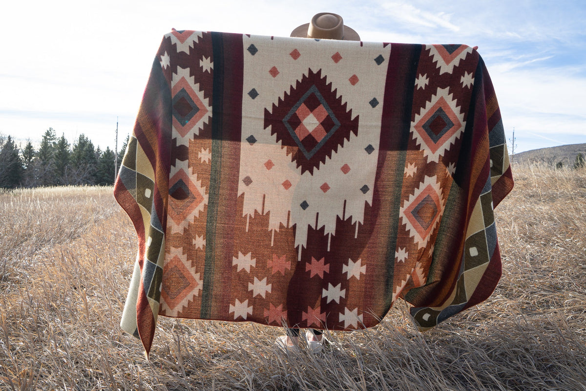Alpaca Threadz Andean Alpaca Wool Blanket - Western