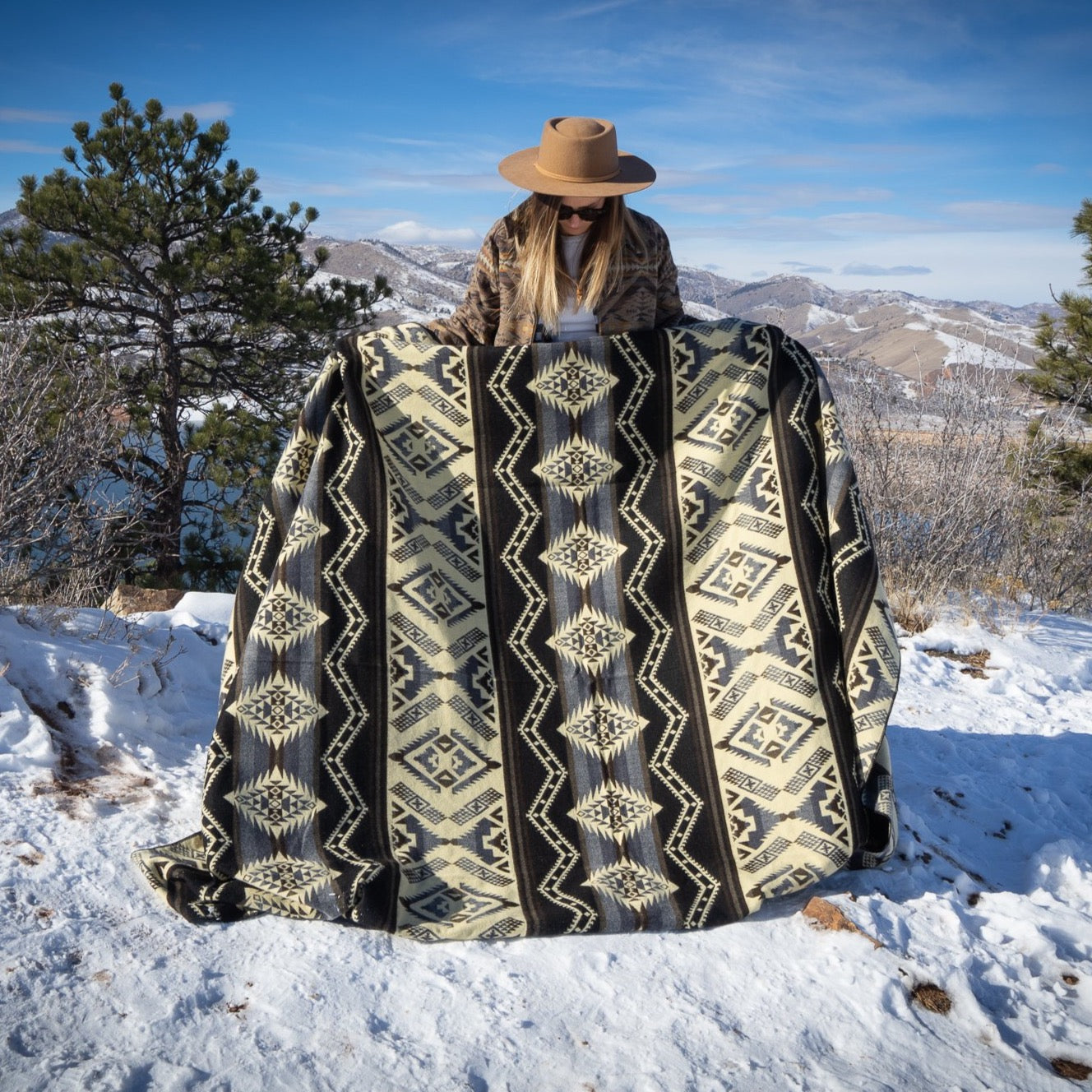 Alpaca Threadz Andean Alpaca Wool Blanket - Slate